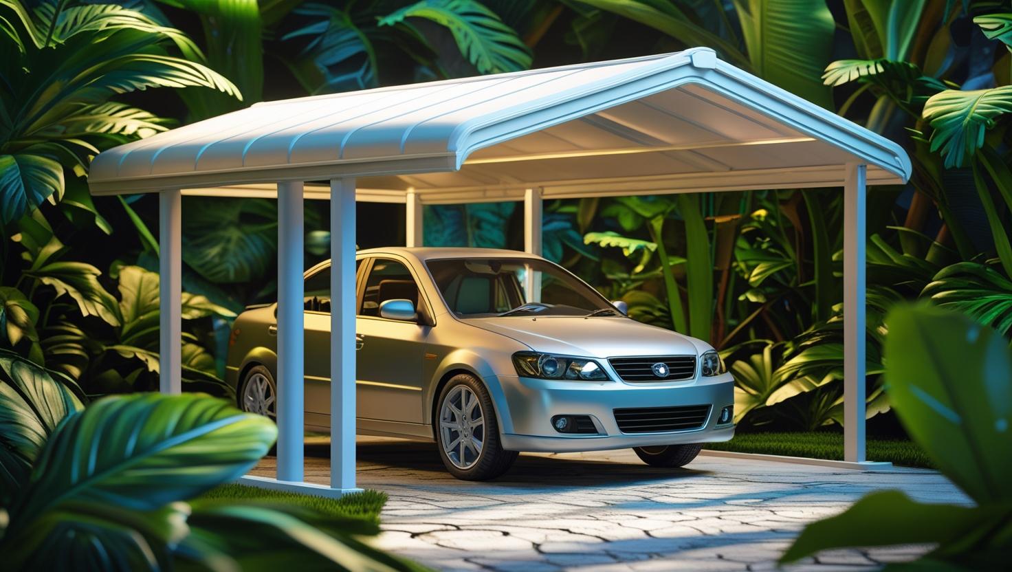 Lightweight Temporary Carport PVC Carport in Florida