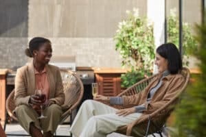 women at lanai